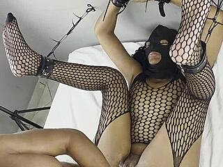 rough ebony pounding doggystyle on big ass slut begging for cum