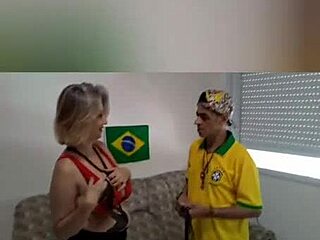 playing with myke brasil's huge natural tits. big pussy lips and nipples tease.