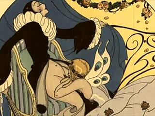 vintage scenes evoke subtle erotic tension and allure