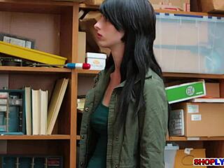 Shoplyfter Alex Harper's Perfect Tits Bounced in Office Fuck