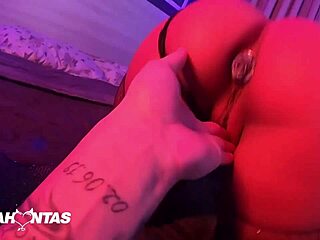 pov latina big ass bdsm lingerie slut pocahontas gets ass pounded till creampie
