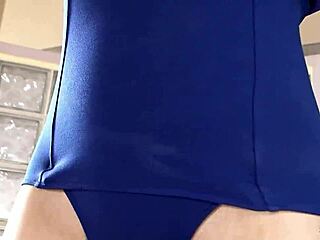 hey asian virgin can you swallow my cum after your first blowjob in that swim dress?