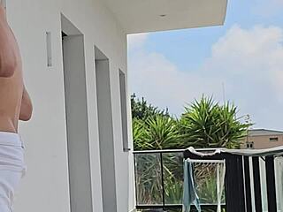 Wanna Watch Tommy Cabrio Fuck Me on Balcony as Neighbors Stare?