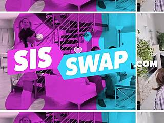 Abigail Mac straps huge dildo onto hips to fuck busty blonde Jillian Janson hard