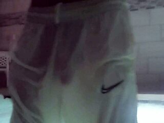 tattooed muscle man claims public jacuzzi for dirty romp