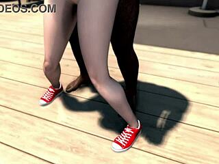 alexandra daddario lookalike brunette big tits big ass takes monster bbc cumshot