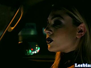 Lesbian tattooed models pierce pussies in ritual threesome orgy?