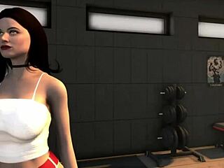 alexandra daddario lookalike brunette big tits big ass takes monster bbc cumshot