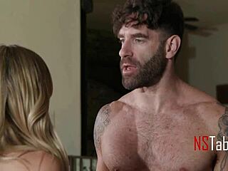 Step Bro Gropes Tall Teen Slut's Shaved Pussy in Slow Fuck Game