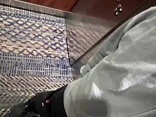 we got horny after bar and fucked publicly in elevator