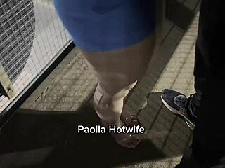 Married Paolla Hotwife Fucks Black Cock Non-Stop on BR153 Runway!