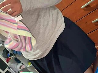 stepsis sneaks into my room before school in skirt. wanna feel that ass poke?