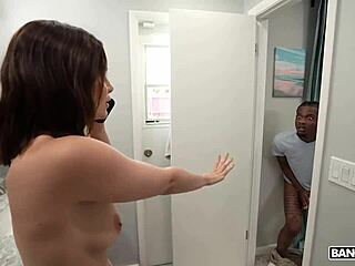 violet starr rides huge bbc in shower doggystyle milks cum in mouth