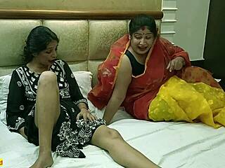 middle aged husband shares creampie wife in hot threesome