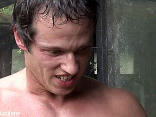 young bitch takes two big cocks in forest mmf threesome