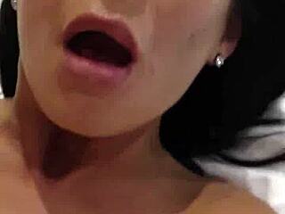 french valentina ricci's huge boobs bounce in hardcore date fuck