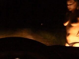 Naked blonde wife teen tits hairy outdoor camping ride flashing couple sex!