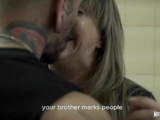 Brazilian milf Ale Maia gets hardcore laundry fuck from brother-in-law while husband showers