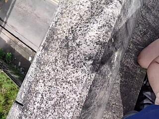 Hot CHUBBY LATINA MILF Fucks DOGGYSTYLE in Street Bareback Gaping Ass