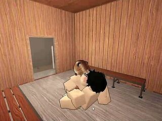 yo roblox and kitten take brutal domination pounding together