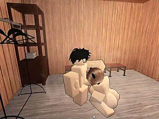 yo roblox and kitten take brutal domination pounding together
