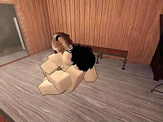 yo roblox and kitten take brutal domination pounding together