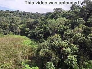 Hot CHUBBY LATINA MILF Fucks DOGGYSTYLE in Street Bareback Gaping Ass