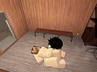 yo roblox and kitten take brutal domination pounding together