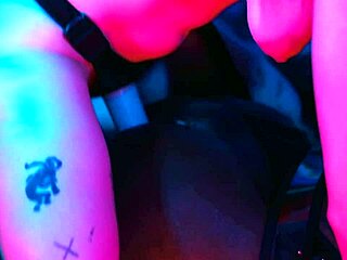 strapon chick chokes guy with feet then fucks his ass deep