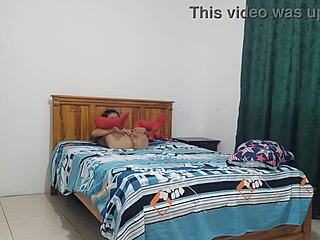 Stepmom In Lingerie Teases Her Big Delicious Vagina Night