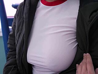 korean busty girlfriend teases in black stockings waiting for your touch