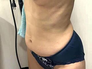 whoa after her bath those japanese wife nipples got so hard when i licked and fingered them!