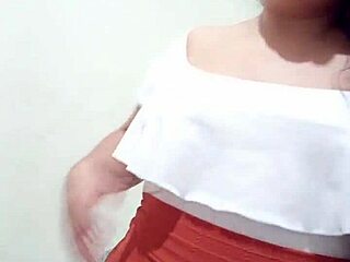 brazilian chubby sits dildo front back to loud orgasm