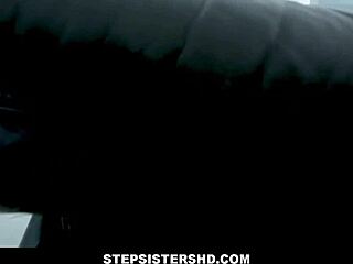 Petite blonde teen Jane Wilde caught masturbating gets stepbro POV sex