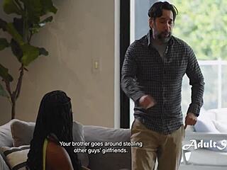 Tommy Pistol punishes Nicole Kitt ebony pussy revenge cheating stepsister storyline