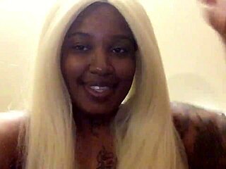Blonde Ebony Brat Hazelnut Teases Hard