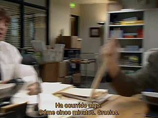 small titted office worker takes rough anal at work