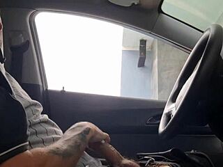 Risky Street Masturbation by Hot Redhead!