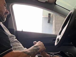 Risky Street Masturbation by Hot Redhead!