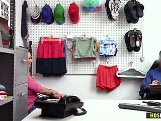 i'm the shoplifter adira allure getting roughly fucked doggystyle by mike mancini in garage