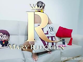 A Hogwarts Whore Tackles Sex Machine with Huge Tits and Anal Toys