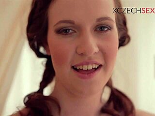 czech teen fingers licks kisses in lesbian games