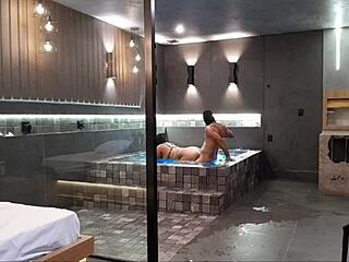 taking my fat big tit friend to luxury motel she loved it and gave up her tight asshole