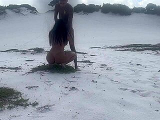 brazilian amateur travels from brazil to pound hot babe's pussy in greece