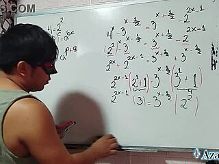 damn this 26 milf nerd wants creampie lessons in bedroom