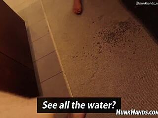 shy asian fangirl squirts hard first time fingering pussy for pornstar crush massage