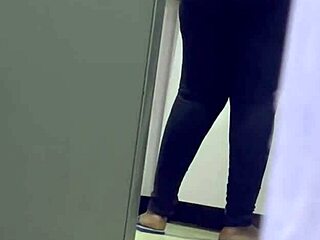 hidden cam catches fat bbw housekeeper's jiggling ass