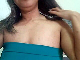 latina teen with huge tits squirts milk from big nipples in juicy pussy play