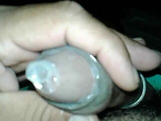 Small Cock Struggles in Condom Solo Play