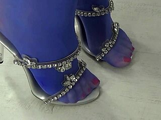 beautiful milf with huge saggy tits rides dildo deep into wet hairy pussy